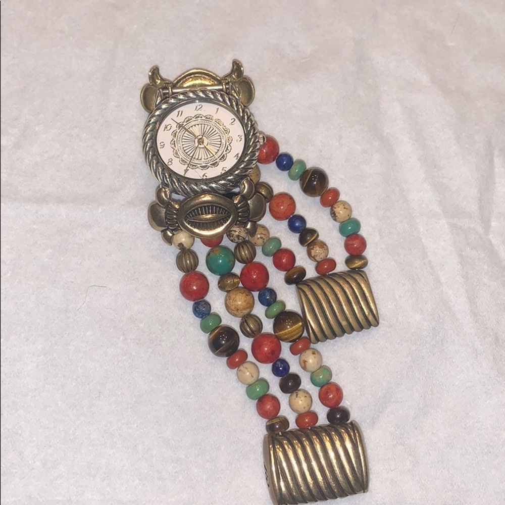 American West beaded watch